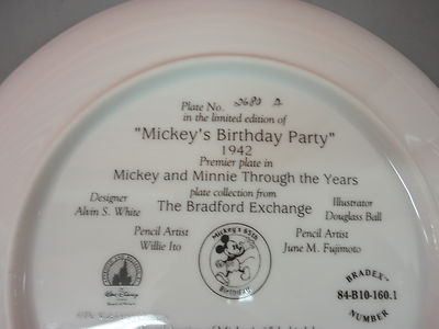 Disney Mickey & Minnie Through the Years MICKEY's BIRTHDAY