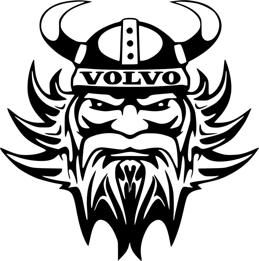 Volvo Viking vinyl decals stickers truck windows body panels 210 x 210