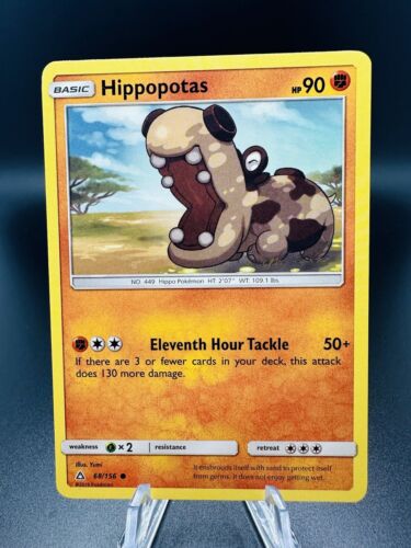 Pokemon TCG - Hippopotas 68/156 - Ultra Prism 2018 - Picture 1 of 2