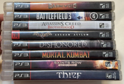 8 Game Lot PlayStation 3 Dark Void, Kombat, Saints, Batman play station ps3 ps
