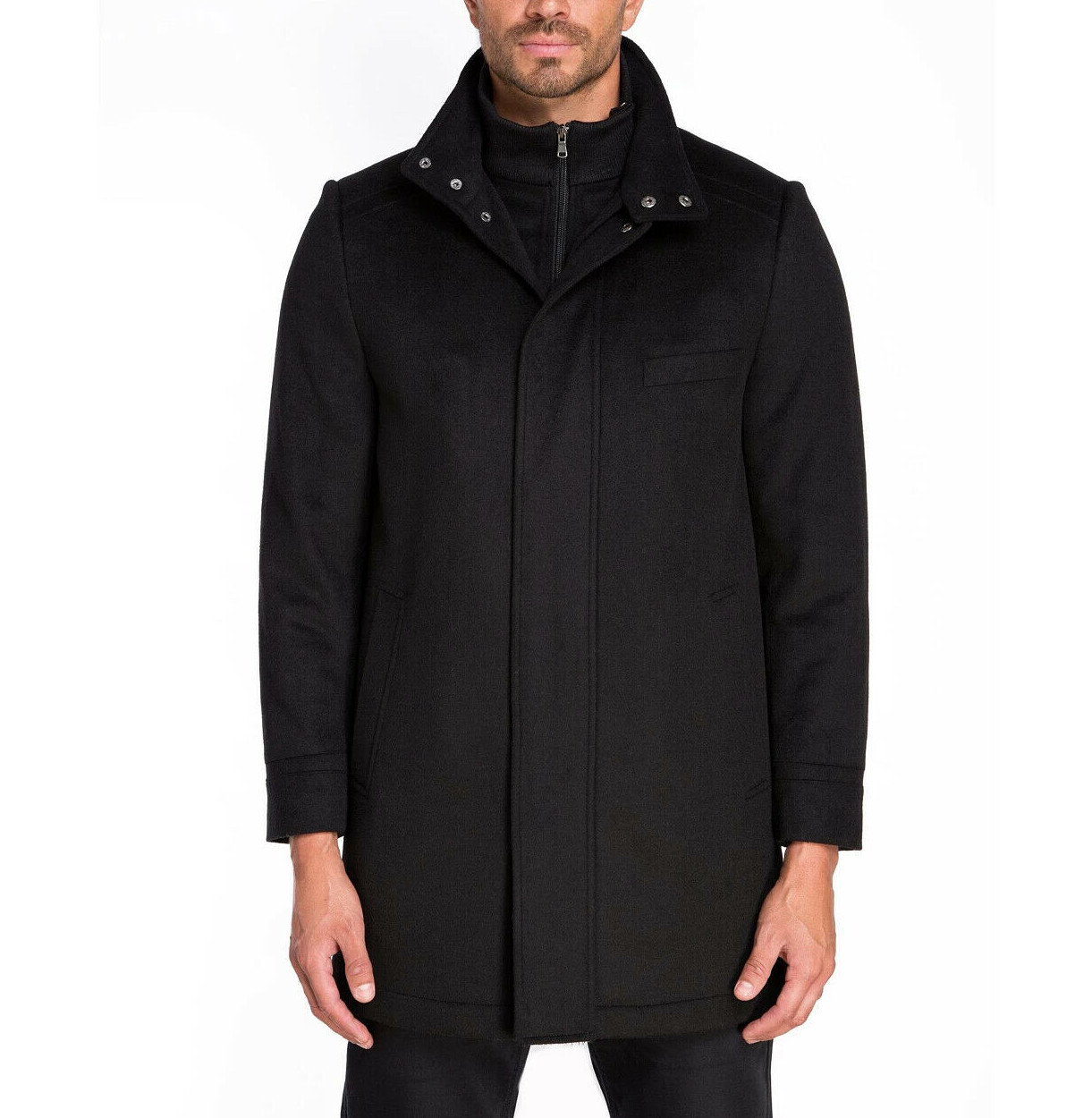 Полушерстяное пальто Jared Lang, цена 495 долларов, Размер 44/XL # 20B 510 НОВОЕ