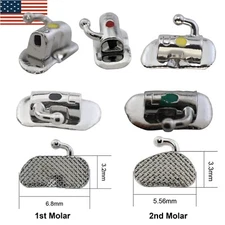 Tubos de ortodoncia Dental Buccal Tubes 1st 2nd Molar Roth MBT 022 3G Mesh 80pcs