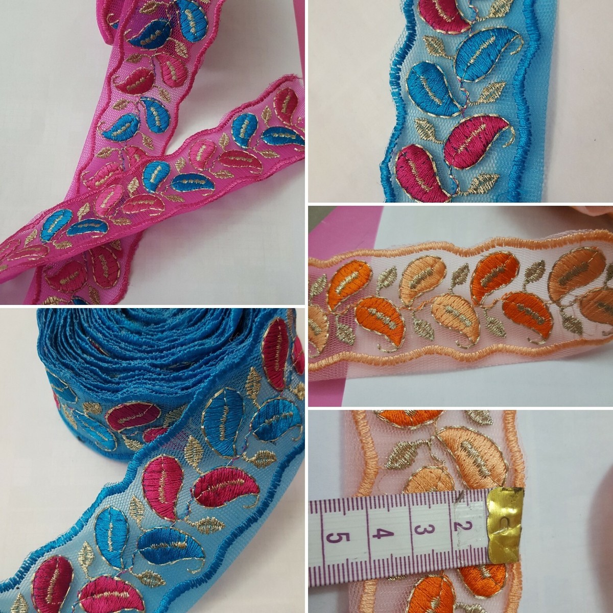 Sari Ribbon Thread Sari Fabric Ribbon