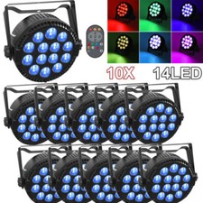 14LED 140W RGBW Par Can Light Stage Lighting Party Disco Dance Show Wash Lights