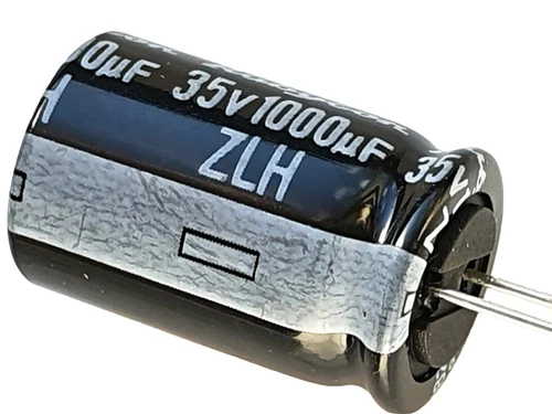 [3pcs] 1000uF 35V, Rubycon (JAPAN) ZLH 105℃ 12.5x20mm 10,000hrs - ref:a118