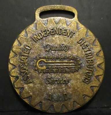 BERNARDSTON WELDING COMPANY MA Ind Distributor Crawler Tracks Pocket Watch Fob