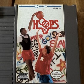 Hoops NES Nintendo Basketball Game Cartridge Tested