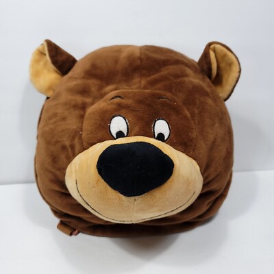 Disney The Jungle Book Bare Necessities Baloo Plush Head Knapsack Backpack 11''