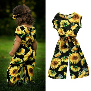 sunflower baby girl outfit