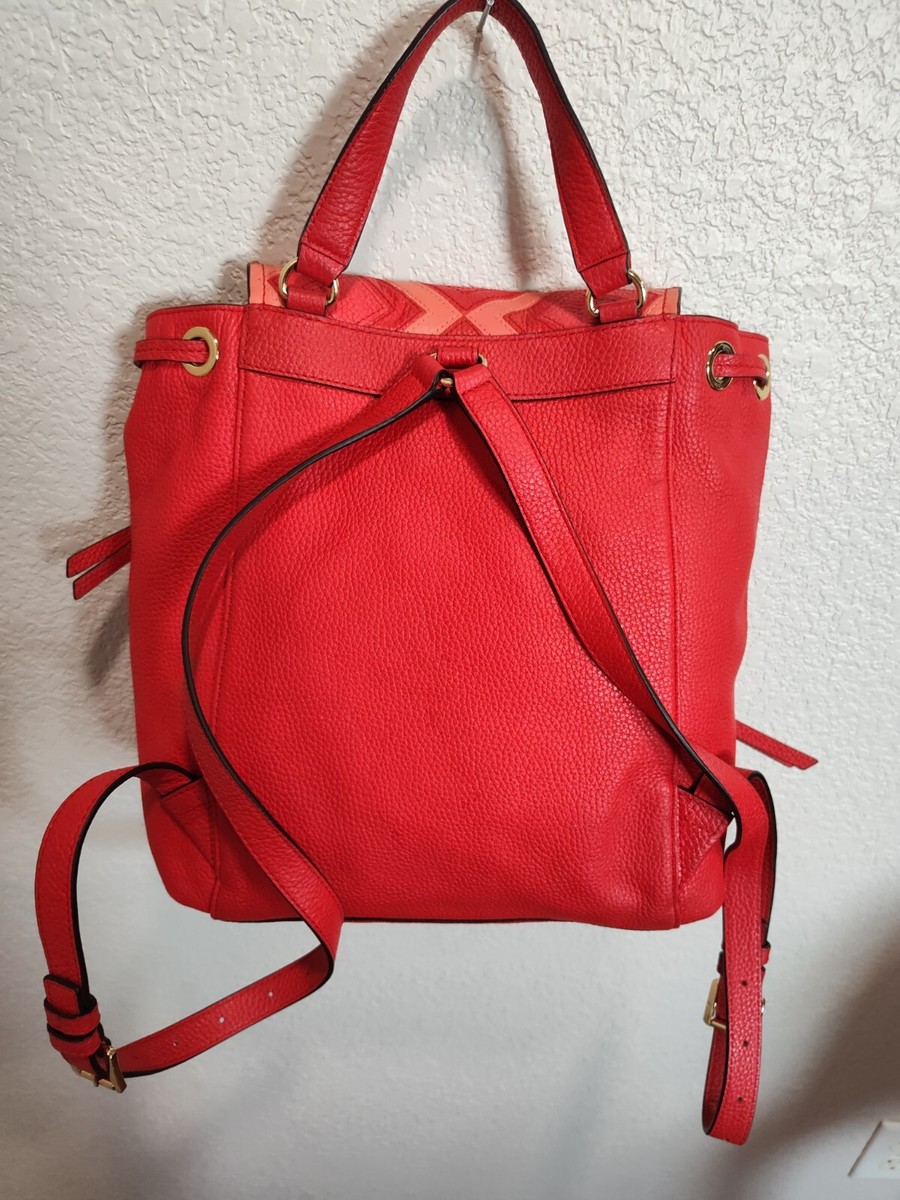 Michael Kors Riley Backpack Pebble Leather Dark Sangria 12  display picture 1