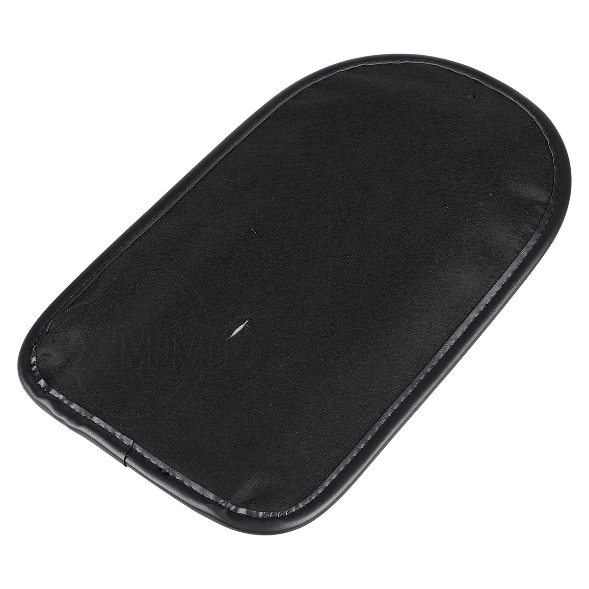 Black PU Leather Rear Fender Bib With Studs For Harley Heritage Softail Classic / Fatboy FLSTF - Solo Seat, Felt Liner - View #5