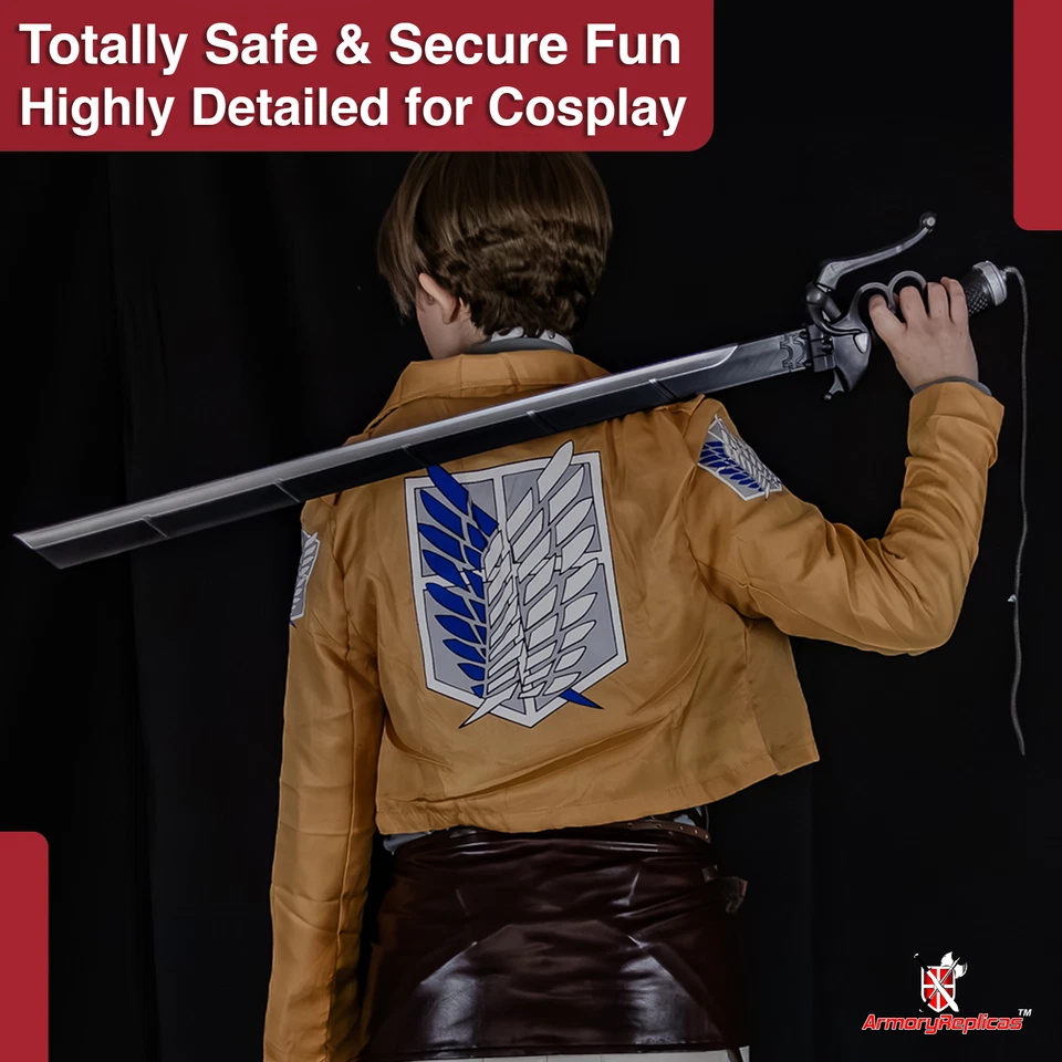 ESPADA DE ESPUMA DE ATAQUE DE TITANIO | RÉPLICA DE ESPUMA DE OPERACIONES ESPECIALES DISFRAZ ESPADA COSPLAY Foto 4 de 4