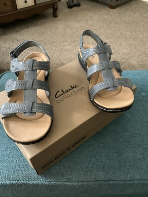 #ad #ad Clarks Women#x27;s Size 11m. Laurieann Vine Blue Gray Leather. New With Box. $34.85