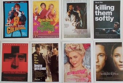 C18  8x Cinema Plakatkarten  AUSTIN POWERS / KILLING THEM SOFTLY etc.