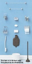 Dollhouse Miniature Bathroom Set - 1:12 Scale