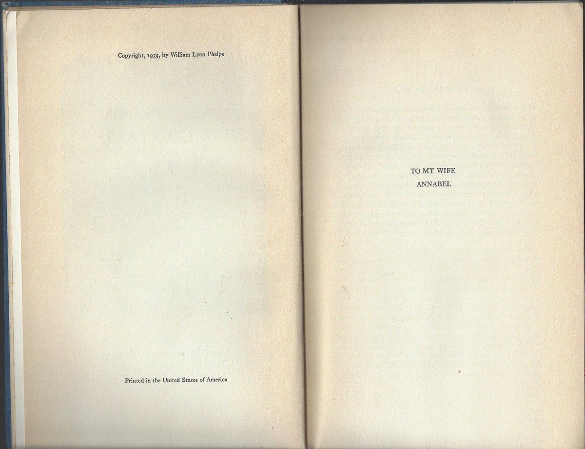 William Lyon Phelps author Autobiography with Letters Oxford William Lyon Phelps author Autobiography with Letters Oxford