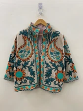 Handmade Suzani Embroidery Jacket | Winter Wear Jacket Coat | Women's Coat