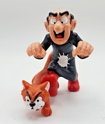 Gargamel & Azrael Smurfs 2 Movie Figurine Villain Chase Collectible Toy GERMANY