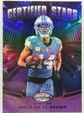 2025 Panini Certified - Certified Stars Amon-Ra St. Brown Mirror Purple /299