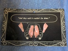 Vintage 1960s And They Said It Couldnt Be Done Vw Joke Sign