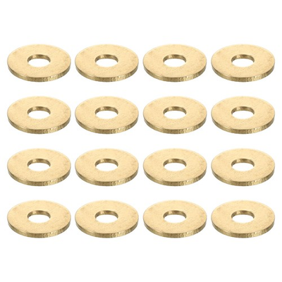 #ad 60Pcs Brass Flat Washer M4x12x1mm Brass Washer Assortment for Screws Bolts $16.59