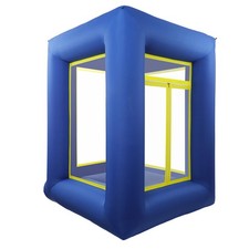 Inflatable Money Machine Booth Cash Grab Game Cube For Business Event Promotion 