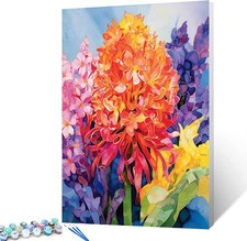 Aihonmin Beautiful Flower Paint by Number for 16''x20'' Frameless , Plant-13