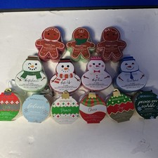 Lot Of 13 Spongelle Christmas Xmas Body Wash Infused Buffer Gingerbread Ornament