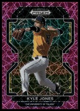2022 Panini Prizm Draft Picks #PDP204 Kyle Jones Neon Pink Velocity