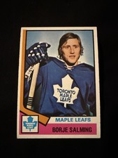1974-75 Topps Set-Break #180 Borje Salming EX-EXMINT