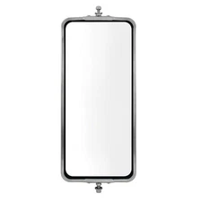 7" X 16" 430 Stainless Steel West Coast Style Mirror Non Heated Truck Semi RV