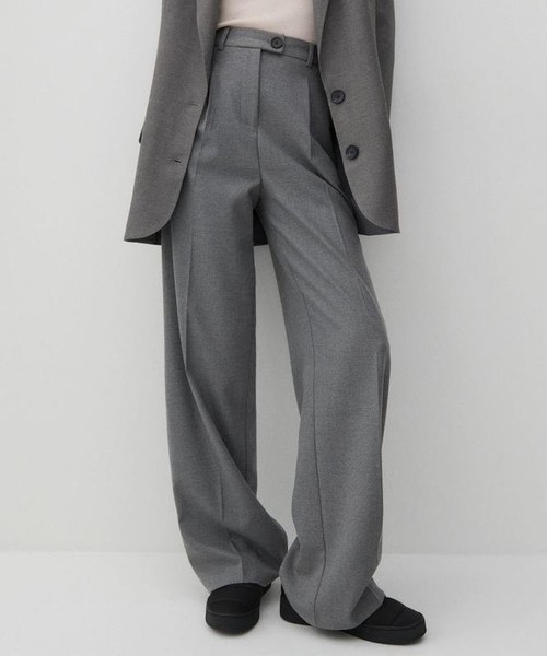 Women Brax Trousers Grey Wool 38 / M / 46 #686X