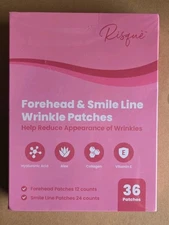Risqué Forehead & Smile Line Wrinkle Patches, 36 Patches 07/2027 NEW & Sealed
