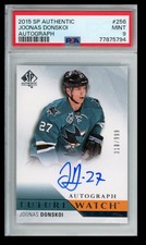 2015-16 Upper Deck SP Authentic Future Watch PSA 9 Joonas Donskoi Rookie Auto