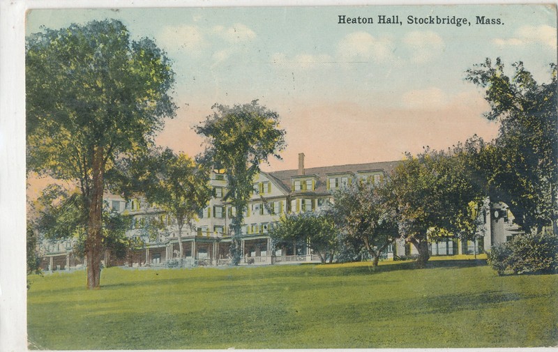 MA STOCKBRIDGE - HEATON HALL - POSTCARD 1915