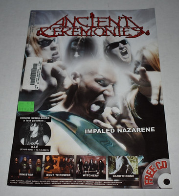 ANCIENT CEREMONIES Magazine #9 Dec 2001 - Impaled Nazarene sinister - NO CD