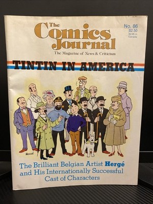 The Comics Journal #86 1983 Tintin Herge Love & Rockets America Discovers Tintin