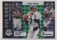 2020 Mosaic Flea Flicker Green Prizm Ed McCaffrey Terrell Davis John Elway ow1