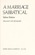 A Marriage Sabbatical Hardcover Sabina Shalom