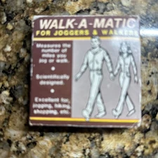 Vintage Walk - A - Matic Pedometer New in Box  Made in Japan 1969