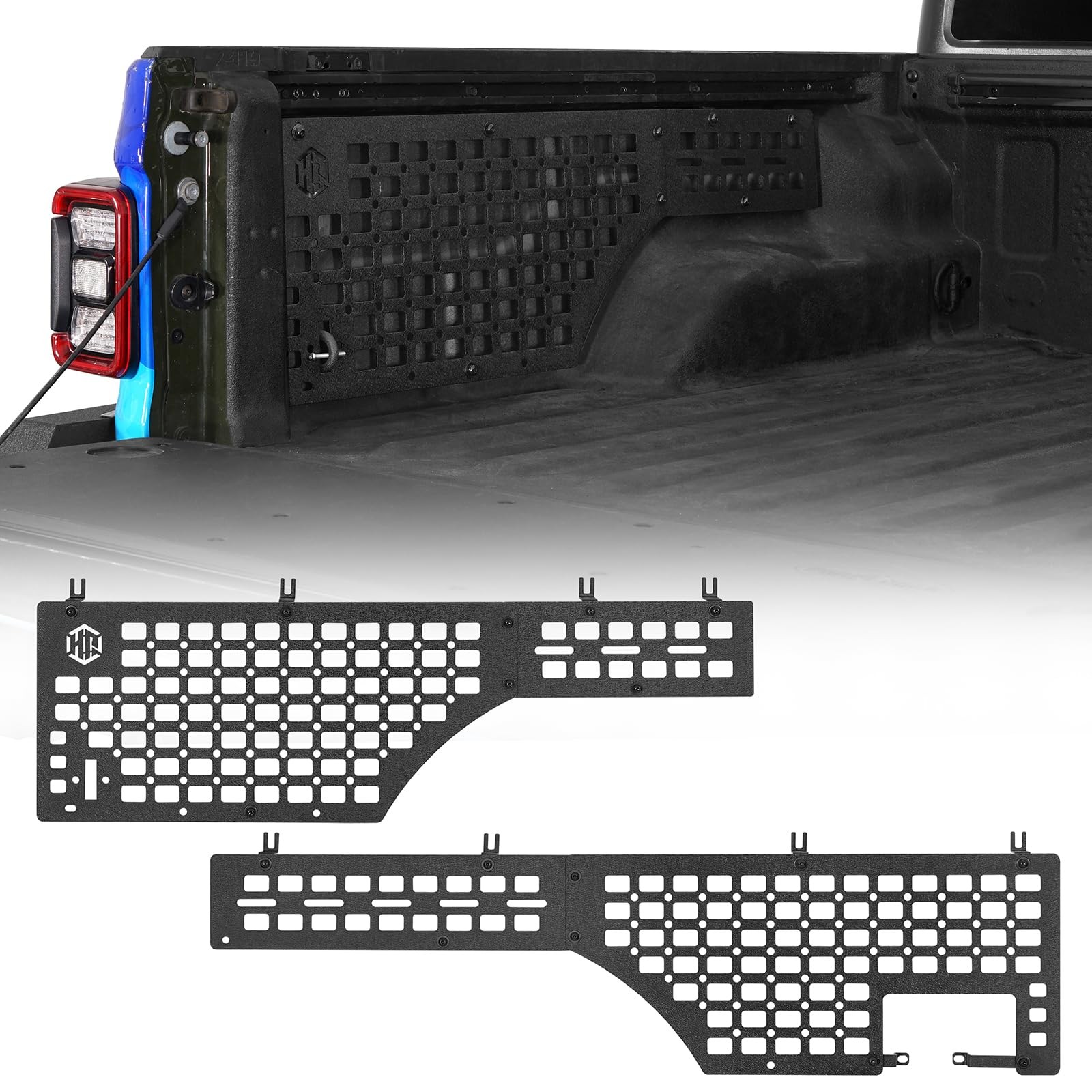 Side Bed MOLLE Panel Cargo Rack for 2020-2026 Jeep Gladiator JT