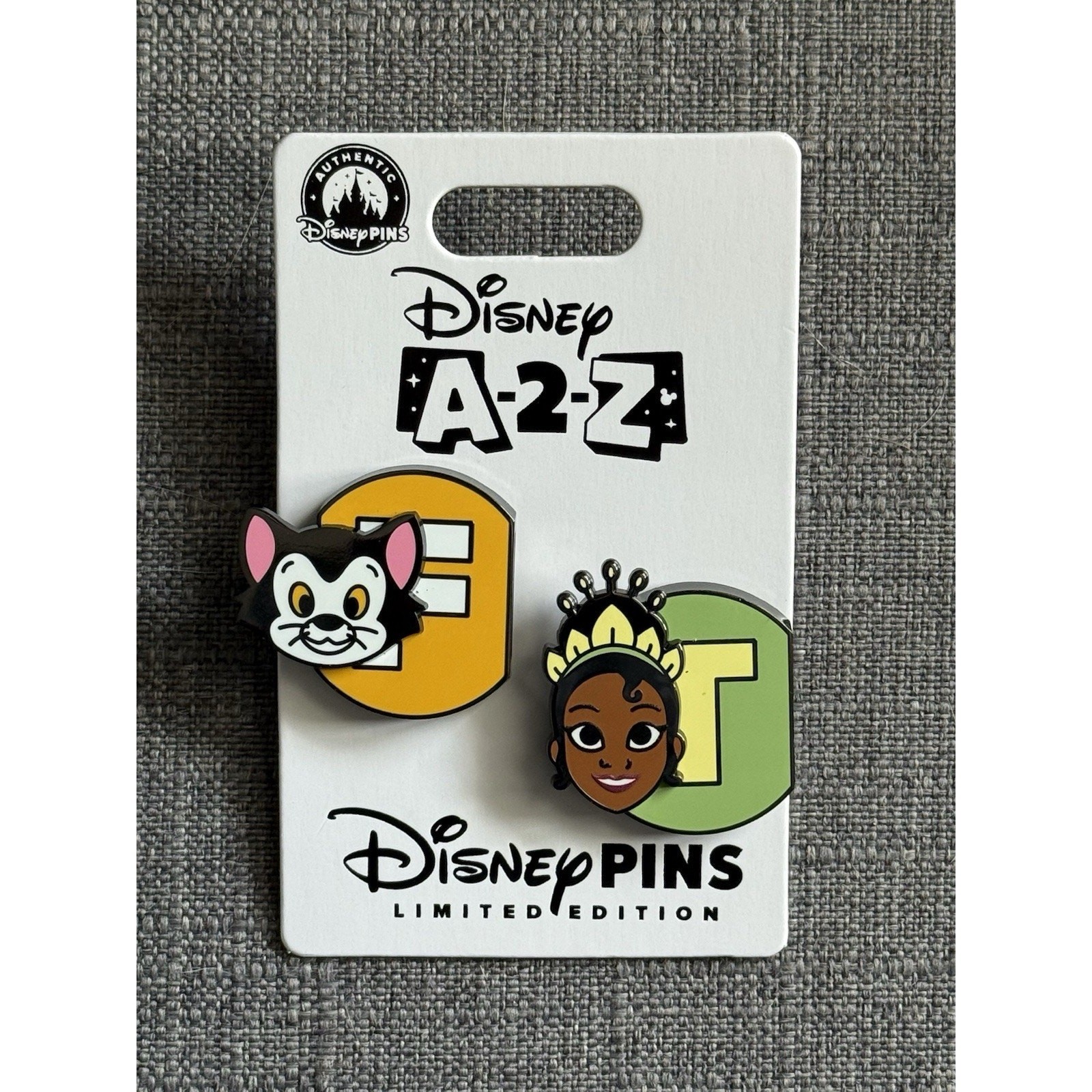 Disney Parks A-2-Z Series Figaro & Tiana A2Z F&T LE 1250 Pin