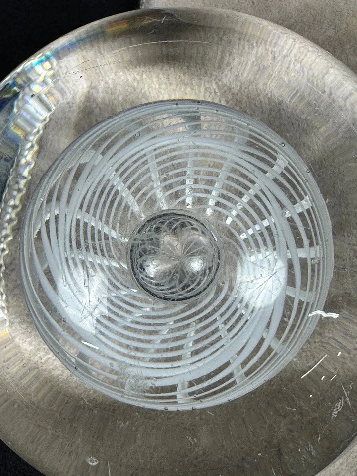 Vintage Steuben Crystal Paperweight Signed HEAVY! - image 2 of 4