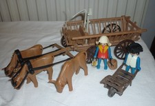Playmobil Klicky Mittelalter 3503 Ochsenkarre Leiterwagen Ochsengespann