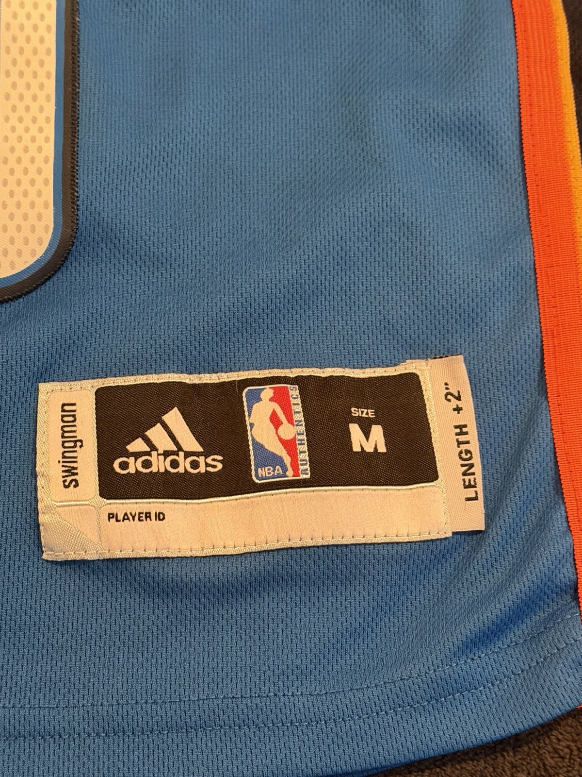 Adidas Russell Westbrook #0 Oklahoma City Thunder OKC NBA Jersey Boys Medium thumbnail 2