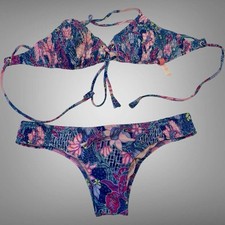 Victoria  s Secret Small Two-Piece Swim Suit Bikini Floral