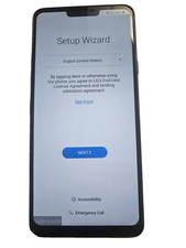 LG G7 ThinQ LM-G710VM 64GB Verizon - Black No AC/SIM w/Battery Grade C 