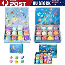 12PCS Bath Bombs for Kids with Surprise Toy Inside, Fun Educational Toy Set AU