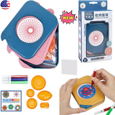 9x Spirograph Deluxe Tin Set Draw Spiral Designs Interlocking Toys Gears Wheels