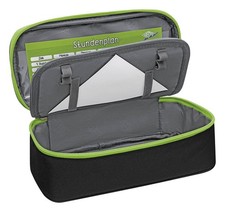 Wedo 24243011 Pencil Case with Inner Flap - Black/Green